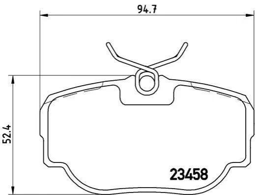 Гальмівні колодки задні дискові BREMBO P44 009 (фото 1)