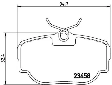 Гальмівні колодки задні дискові BREMBO P44 009