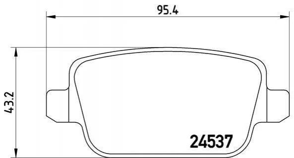Тормозные колодки задние дисковые BREMBO P44016 (фото 1)
