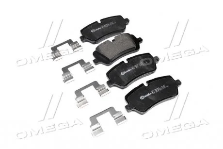 Тормозные колодки задние дисковые BREMBO P44 021