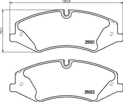 Гальмівні колодки передні дискові BREMBO P44 024
