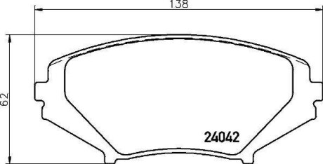 Тормозные колодки дисковые BREMBO P49 034 (фото 1)