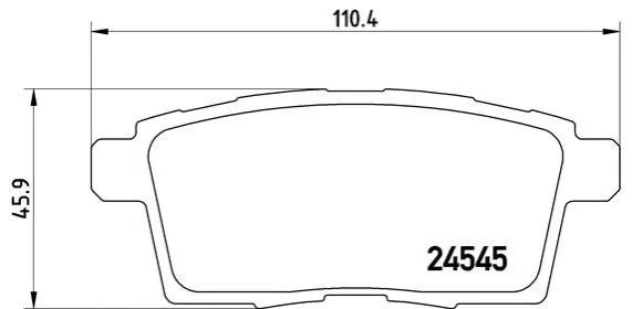 Тормозные колодки задние дисковые BREMBO P49 041 (фото 1)