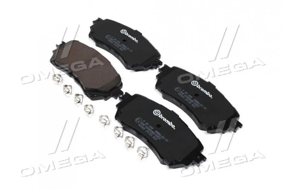 Тормозные колодки передние дисковые BREMBO P49 048 (фото 1)