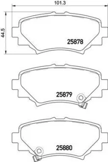 Тормозные колодки задние дисковые BREMBO P49 049