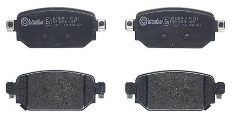 Тормозные колодки дисковые BREMBO P49 063