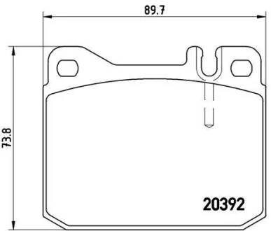 Гальмівні колодки передні дискові BREMBO P50 002