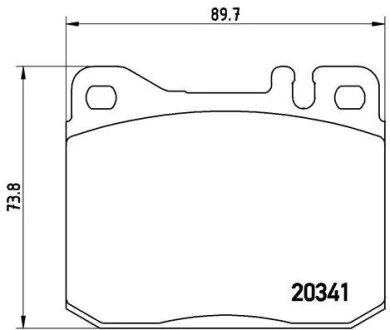 Гальмівні колодки передні дискові BREMBO P50 004