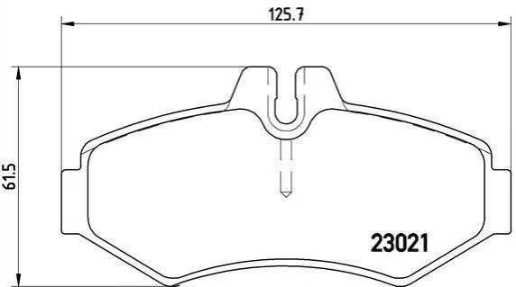 Гальмівні колодки задні дискові BREMBO P50 020 (фото 1)