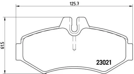 Гальмівні колодки задні дискові BREMBO P50 020