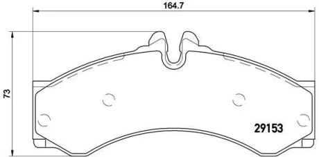 Тормозные колодки дисковые BREMBO P50 028