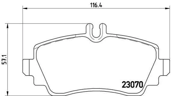 Тормозные колодки передние дисковые BREMBO P50 035 (фото 1)