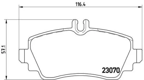 Гальмівні колодки передні дискові BREMBO P50 035