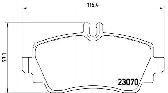 Тормозные колодки передние дисковые BREMBO P50 036 (фото 1)