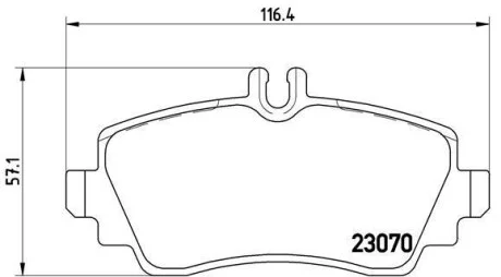 Гальмівні колодки передні дискові BREMBO P50 036