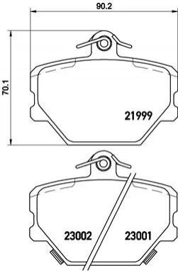 Гальмівні колодки передні дискові BREMBO P50 038 (фото 1)