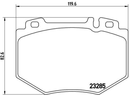 Гальмівні колодки дискові BREMBO P50 048