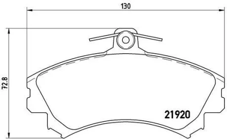Гальмівні колодки передні дискові BREMBO P50 055