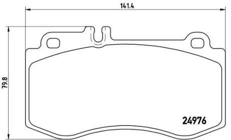 Гальмівні колодки передні дискові BREMBO P50 087