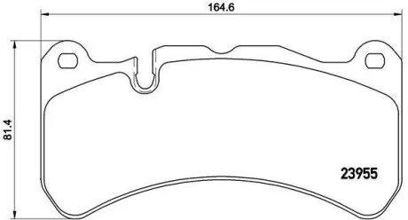 Тормозные колодки передние дисковые BREMBO P50 092