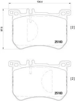 Тормозные колодки передние дисковые BREMBO P50 111