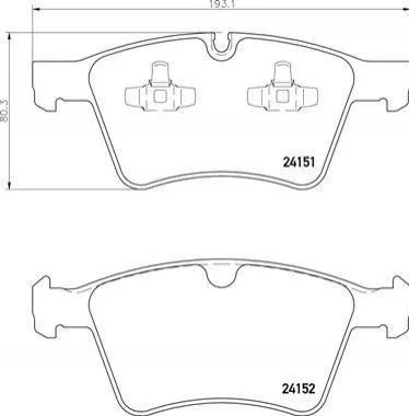 Гальмівні колодки передні дискові BREMBO P50 115 (фото 1)