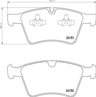 Гальмівні колодки передні дискові BREMBO P50 115