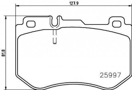 Тормозные колодки дисковые BREMBO P50 123 (фото 1)