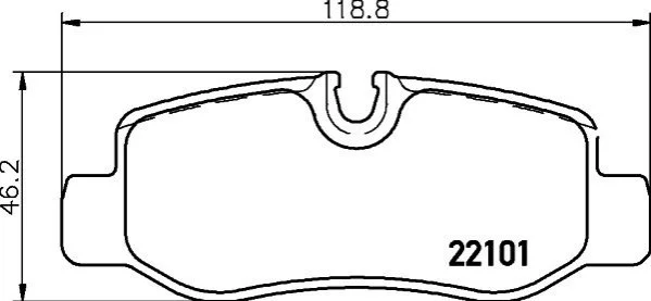 Тормозные колодки дисковые BREMBO P50 126 (фото 1)