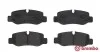 Тормозные колодки дисковые BREMBO P50 126 (фото 2)