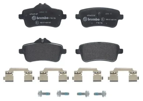 Тормозные колодки дисковые BREMBO P50 156