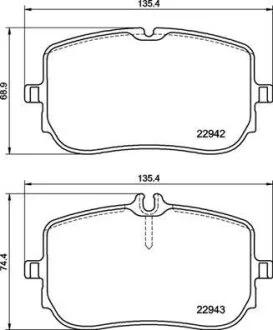 Гальмівні колодки дискові BREMBO P50 157