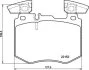 Гальмівні колодки дискові BREMBO P50 159 (фото 1)