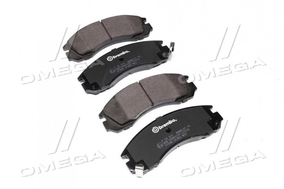 Гальмівні колодки передні дискові BREMBO P54 017 (фото 1)