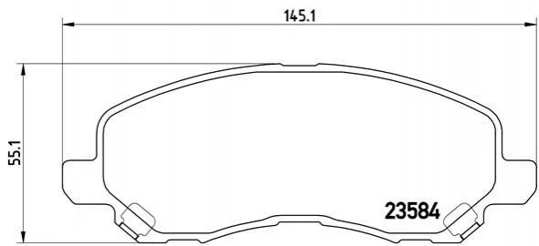 Тормозные колодки дисковые BREMBO P54 030X (фото 1)