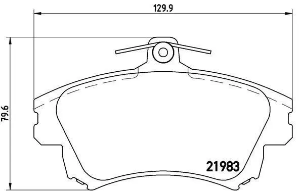 Гальмівні колодки дискові BREMBO P54036 (фото 1)