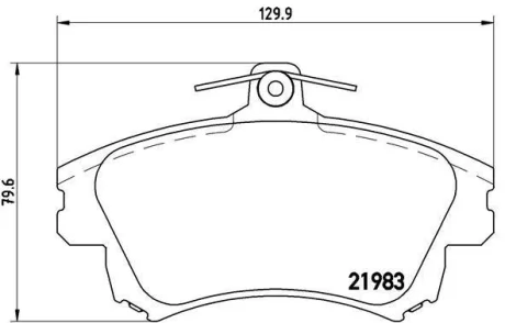 Гальмівні колодки дискові BREMBO P54036