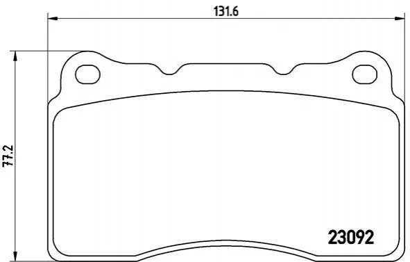 Гальмівні колодки передні дискові BREMBO P54 040 (фото 1)