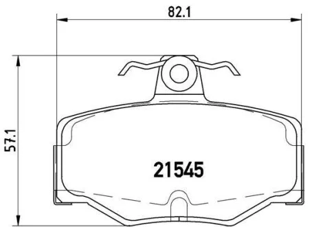 Тормозные колодки задние дисковые BREMBO P56 024