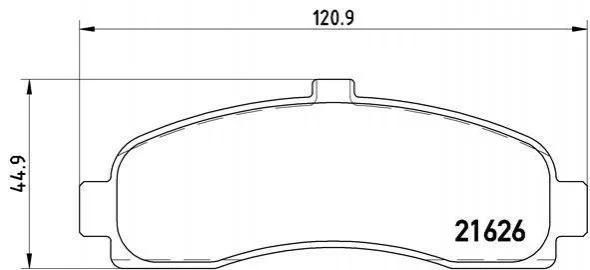 Тормозные колодки дисковые BREMBO P56 031 (фото 1)