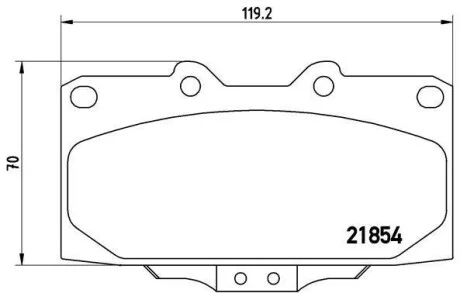 Тормозные колодки передние дисковые BREMBO P56 034