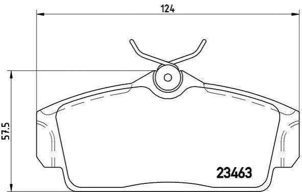 Тормозные колодки передние дисковые BREMBO P56 036 (фото 1)