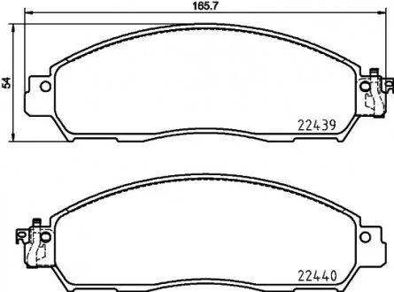 Гальмівні колодки дискові BREMBO P56 118