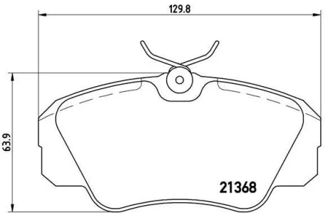 Тормозные колодки передние дисковые BREMBO P59 016