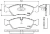 Гальмівні колодки передні дискові BREMBO P59 017 (фото 1)