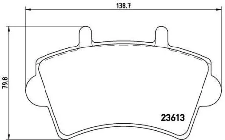 Тормозные колодки передние дисковые BREMBO P59 039