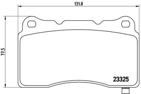 Тормозные колодки передние дисковые BREMBO P59 079