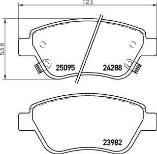 Гальмівні колодки дискові BREMBO P59 081 (фото 1)