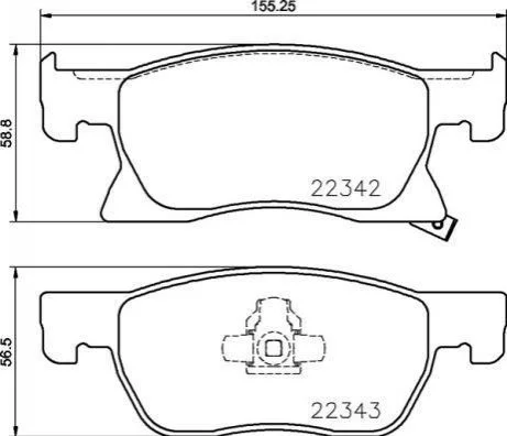 Тормозные колодки дисковые BREMBO P59 092 (фото 1)