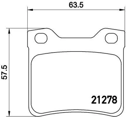 Гальмівні колодки дискові BREMBO P61058 (фото 1)